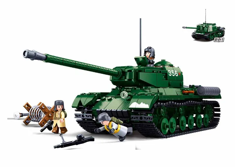 Landings 2022 Land Normandy Force Army Technical Ww2 Building ddmysmile Blocks SWAT Soldiers Heavy Tank Bricks Creative Boys Toys Smile