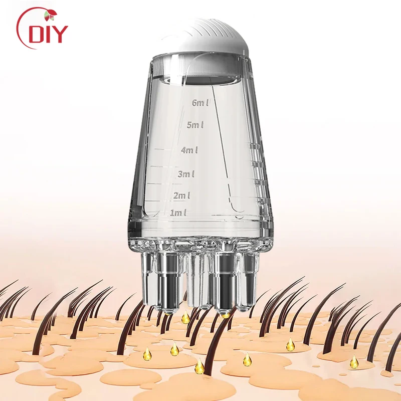 1Pcs Scalp Applicator Massage Comb Mini Head Massager Roller Ball Brush Hair Growth Essential Oil Medicine Liquid Applicator DIY