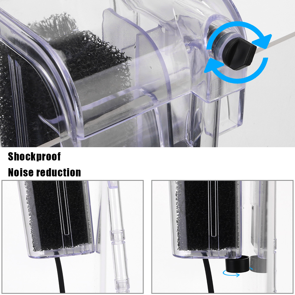 Water Pumps External Hang Up Filter Oxygen Submersible Water Purifier Mini Aquarium Filter for Aquarium Fish Tank Filter