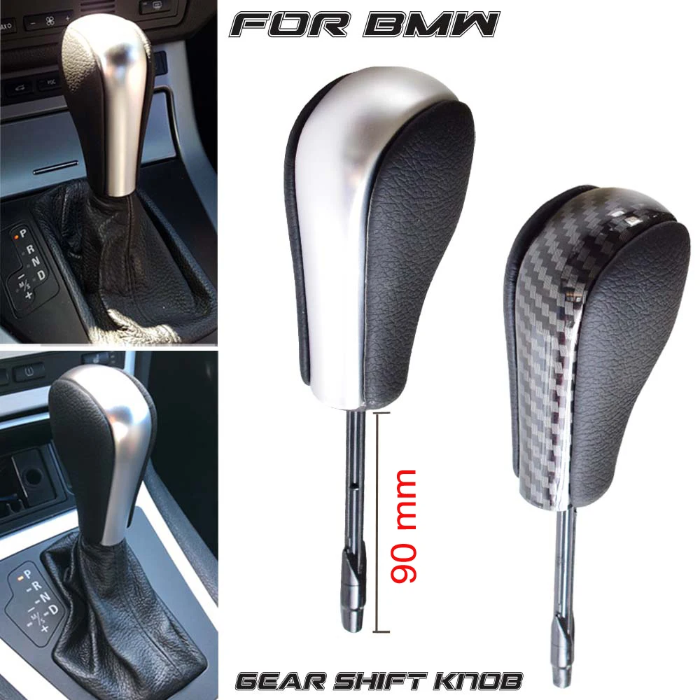 Automatic 2 Colors Vehicles Gear Shift Knob Lever Stick Replacement For 1 3 5 7 X3 X5 Z3 Z4 E81 E82 E85 E90 E91 E46 smile