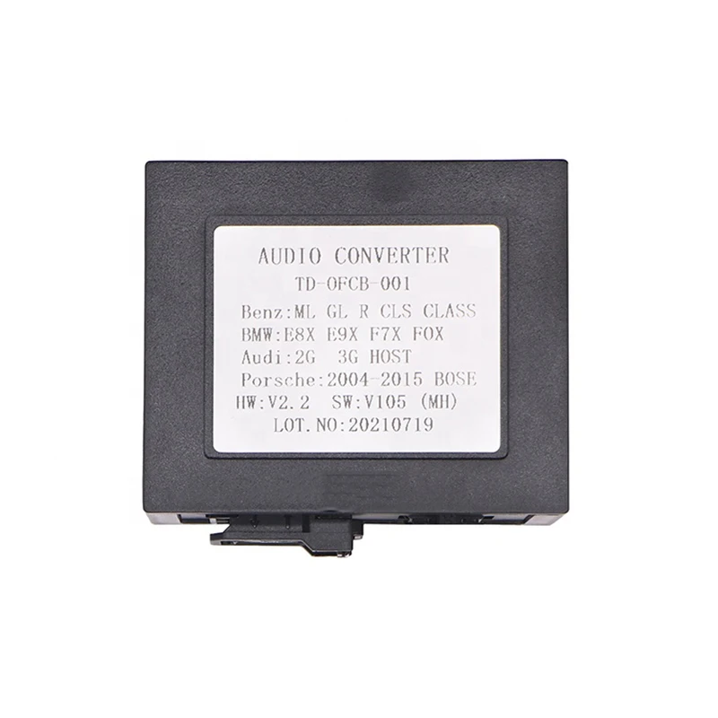 QSZN For Mercedes Benz/ML/GLR/SLK W164/W251 Car Radio Stereo Optical Fiber Decoder Box Amplifier Adapter D2B Digital Data