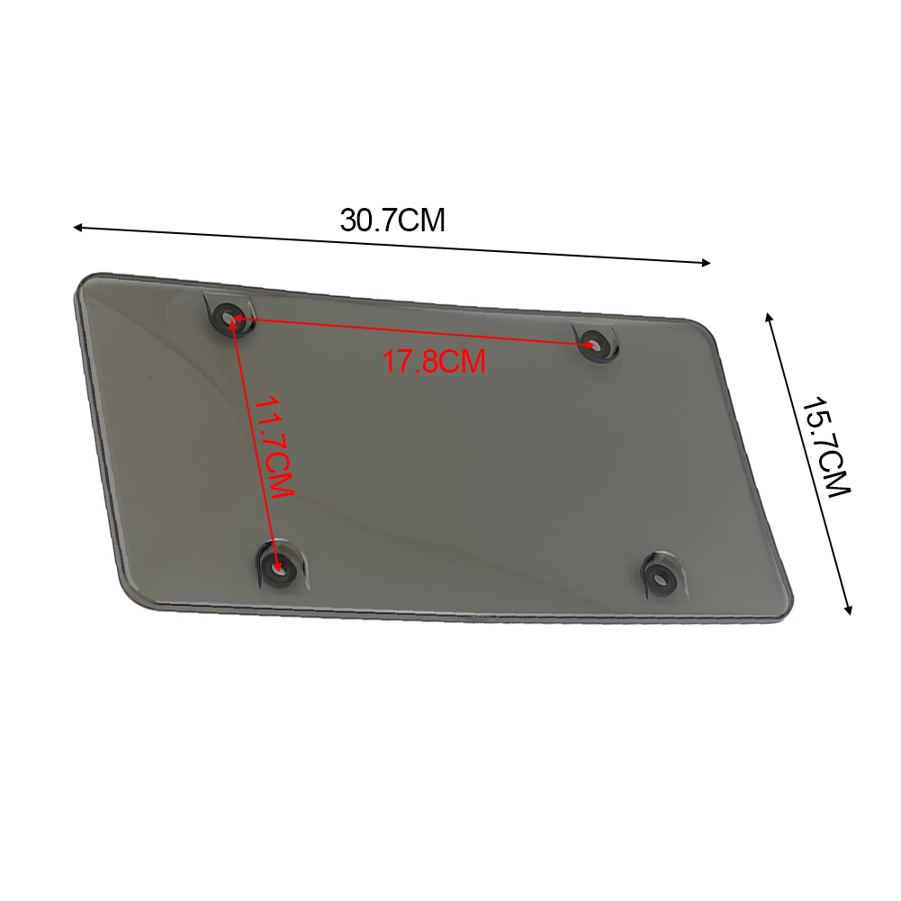 Cap License Plate Cover 310*160mm Anti Speed Camera Light Plastic Red Reflect Reflective Stopper US Vehicles 2x