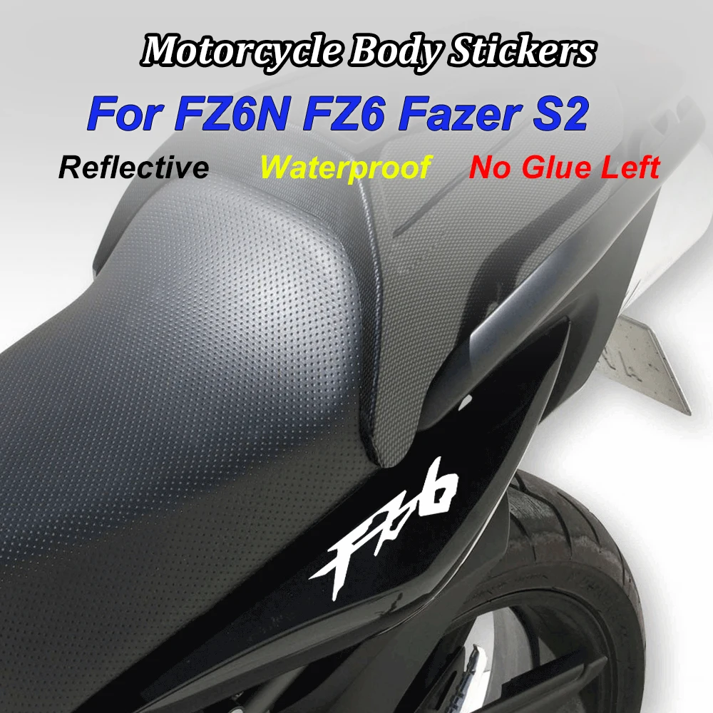 Motorcycle Stickers Reflective Decal FZ 6N 2004 for Yamaha FZ6N FZ6-N FZ 6 N Fazer S2 2005 2006 2007 2008 2009 Accessories