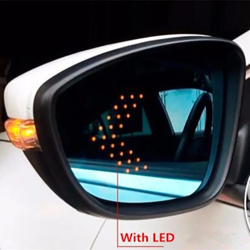Wide View Rearview Mirror Heated Auto Dimming Blue Glass with LED Steering Lights for Audi Q8 SQ8 RSQ8