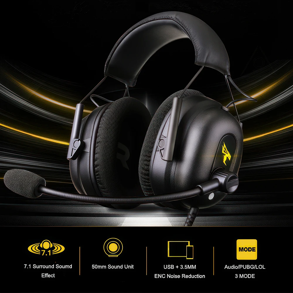G936n 7.1 ddmysmile Surround Somic/Mpow Sound Gaming Headset For Ps5/Ps4/Pc Computer Gamer Noise Cancelling Mic Usb/3.5Mm Wired Headphone Smile