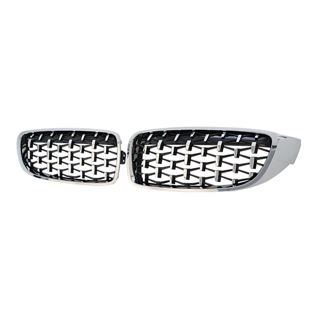 For BMW M4 M3 The 4 Series Glossy Black ABS Racing Grill F32 F33 F36 F80 F82 F83 Front Bumper Diamond Shape Styling