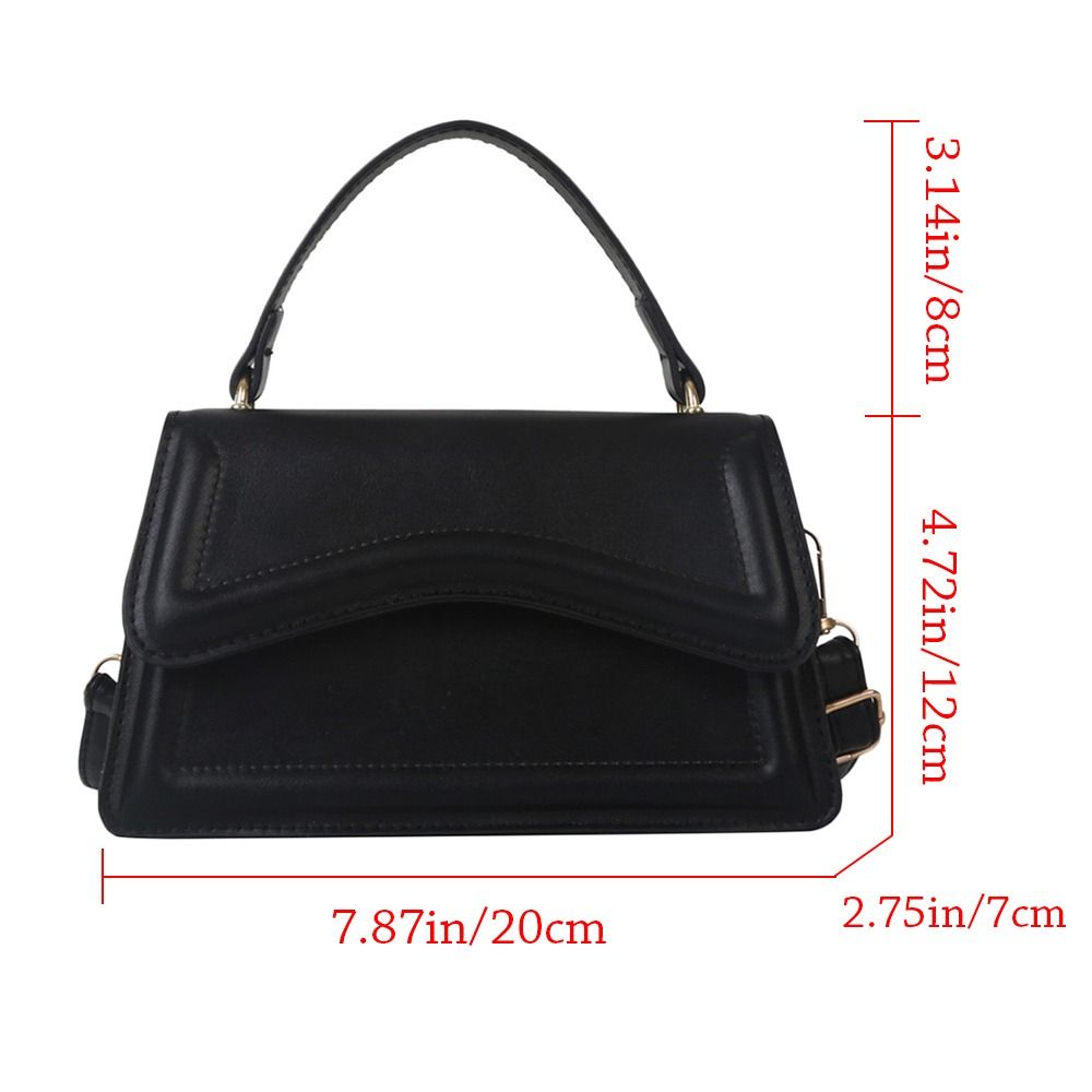 Fashion PU Leather Shoulder Bag Ladies Trendy Solid Color Messenger Handbags Leisure Stylish Crossbody Bags For Women