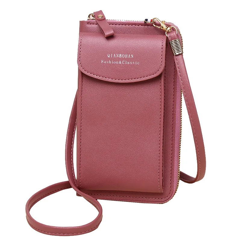 Fashion Phone Pocket Shoulder Bag For Women Pu Leather Clip Design Female Small Crossbody Bags Ladies Messenger Purse Handbag