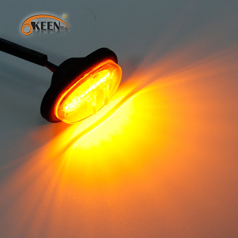 2pcs Front Fender Flare Light For Ford F150 Raptor F150 F250 F350 F450 Trucks Pickup LED Side Marker Lights Amber Mark Light Kit