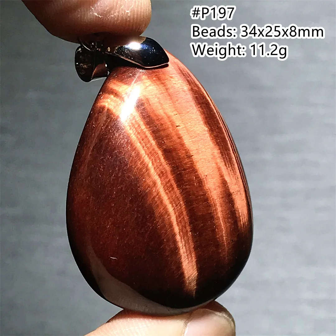 Tiger Natural Eye Red Stone Pendant Jewelry For Women Lady Man Healing Beauty Gift Reiki Crystal Energy Beads Gemstone AAAAA smile
