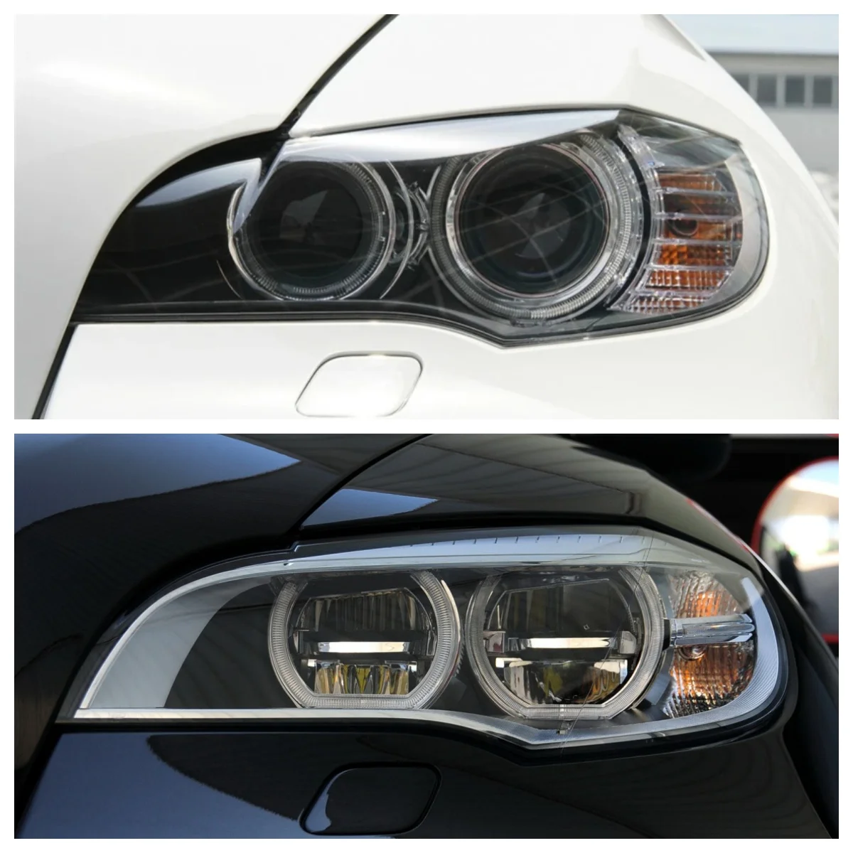 For BMW X6 E71 2008 2009 2010 2011 2012 2013 2014 Car Detailing Led Headlight Shell Imported PC Material Durable