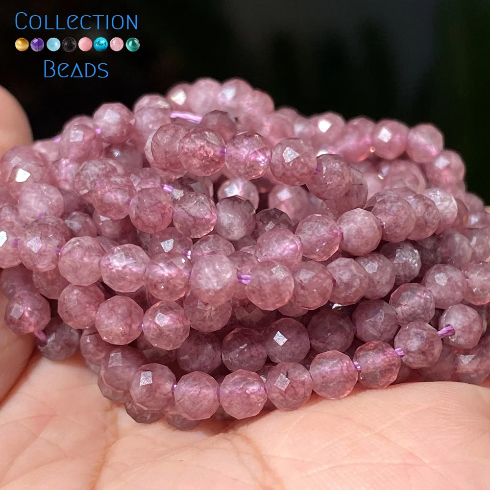 Natural Stone Beads 2 3 4mm Faceted Aquamarine Turquoises Aventurine Jades Beads For Jewelry Making DIY Bracelet Necklace 15''