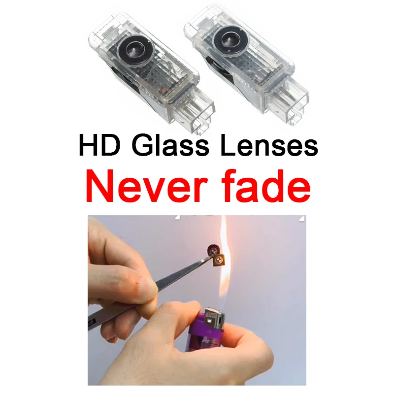 Car Door Welcome Light Led HD Projector Lamp For Audi Series (2000-2024) A1 A3 A4 A5 A6 A8 R8 Q3 Q5 Q7 Q8 TT Car Accessories