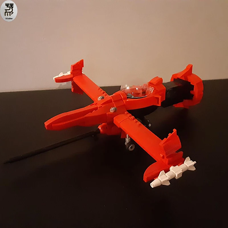 439PCS MOC Future Space Ship Fighter Swordfish II Figure Scale Model Building Blocks DIY Cowboy Toy Brick Children Birthday Gift