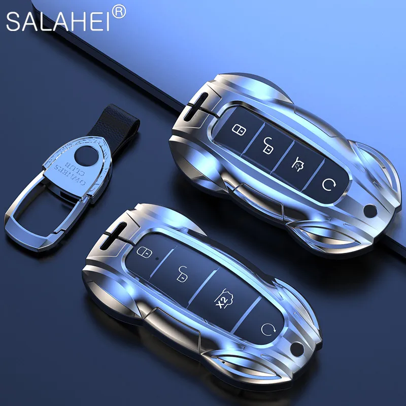 Key Case Remote Car Cover Holder Shell For BYD Song Plus Atto 3 Han EV Tang DM Qin Seal Dolphin Keychain Car Accessories smile