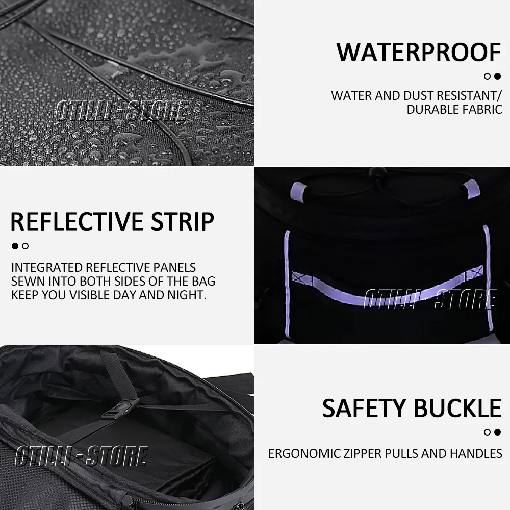 For Kawasaki Z900 New Motorcycle Bags Saddlebag Tailbag Tail Bag Top Bags For Honda Africa Twin CRF1000L NC700 For BMW F900XR