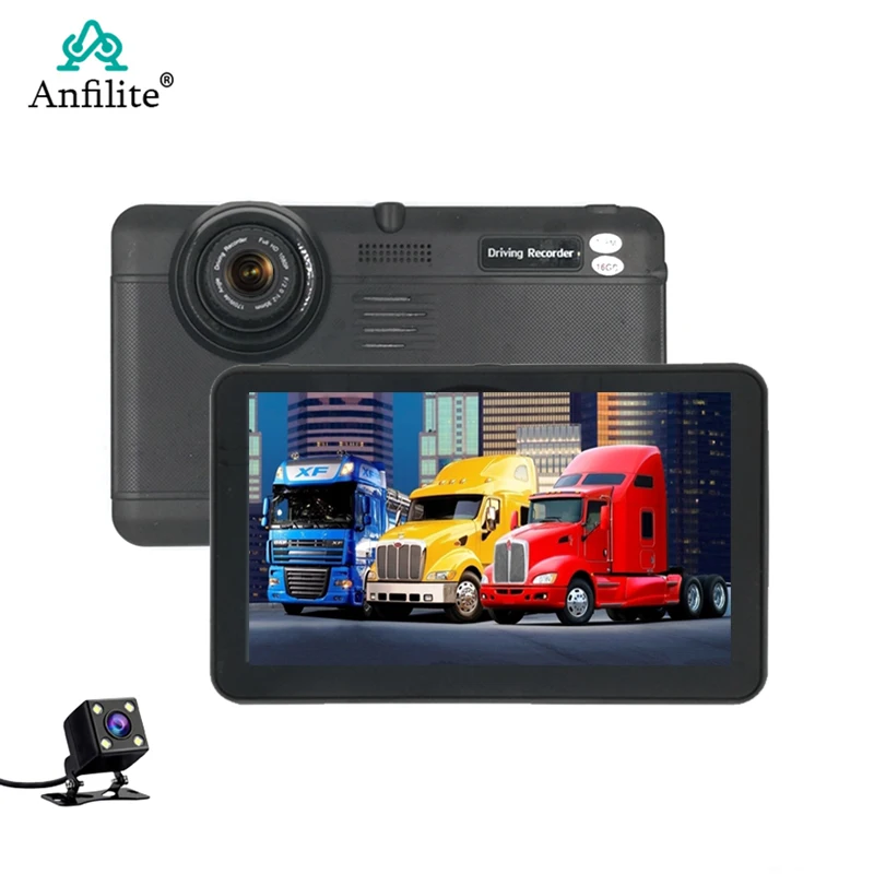 inch Capacitive screen 7 Android car GPS Navigator Quad Core 1G+16GB car DVR dash cameras 1080P recordeer smile 1G+16GB