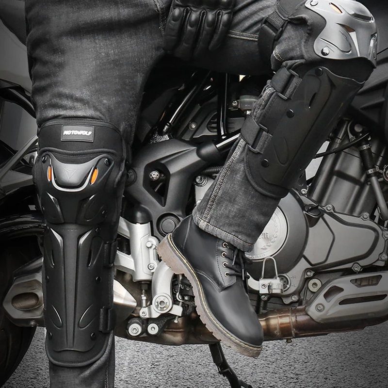 Kneepad Moto Motorcycle 4Pcs/Set Elbow Knee Pads Motocross Racing Protective Gear Protector Guards Kit R1250GS R1200GS X-ADV smile