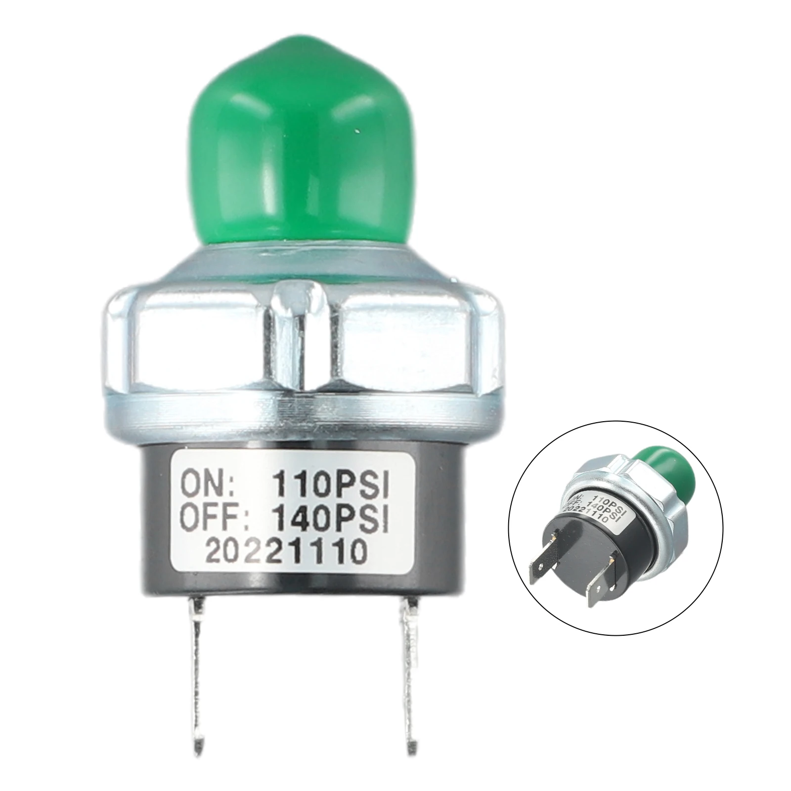 70-100/90-120PSI Air Compressor Pressure Switch 1/4" NPT 12V/24V For Train Horn Quality Silver Tool Accessories