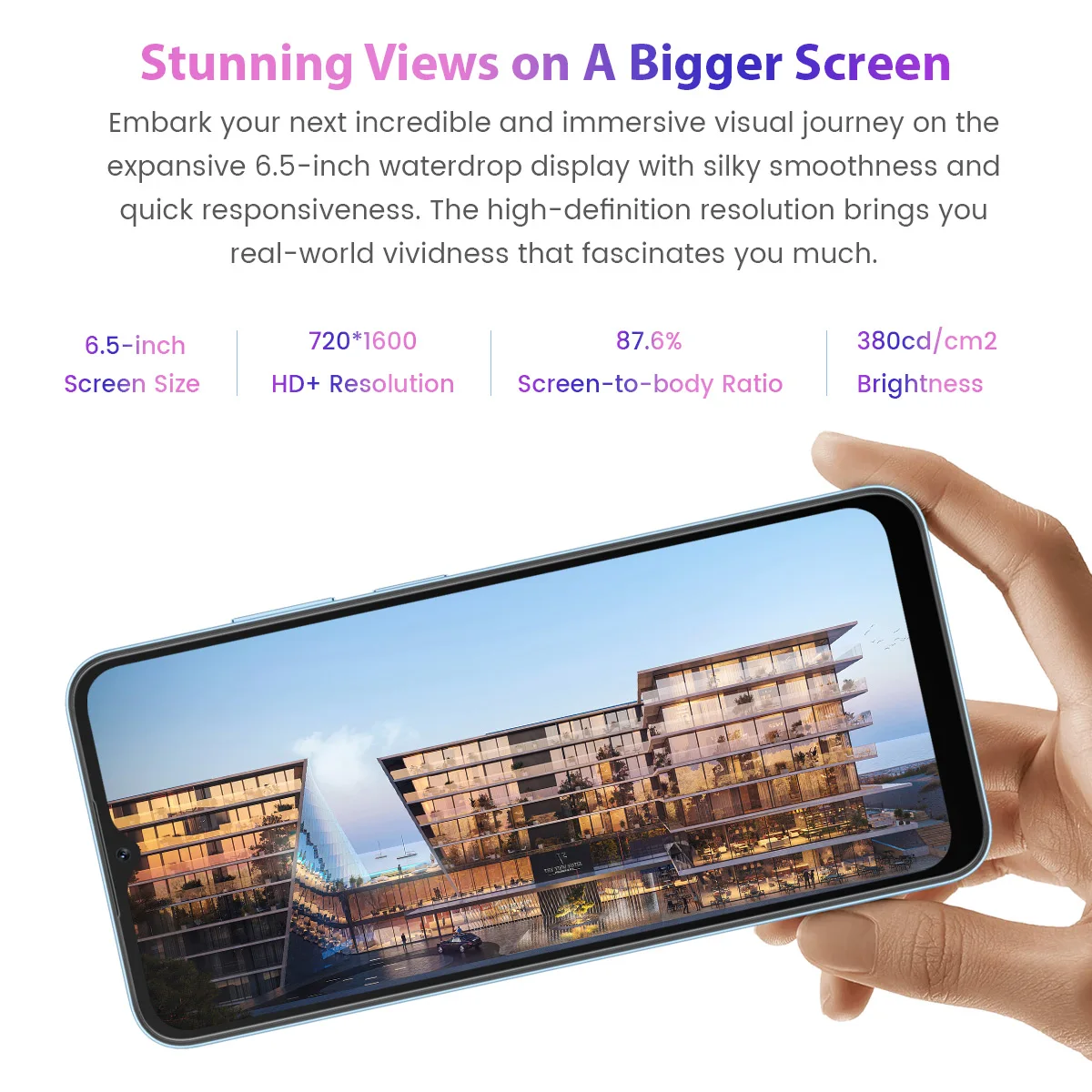 Smartphone A52 New Blackview 2Gb 32Gb ddmysmile 6.5'' Android 12 Cellphone Octa Core Mobile Phone Dual 4G 5180Mah 13Mp Rear Cameras Phone Sm