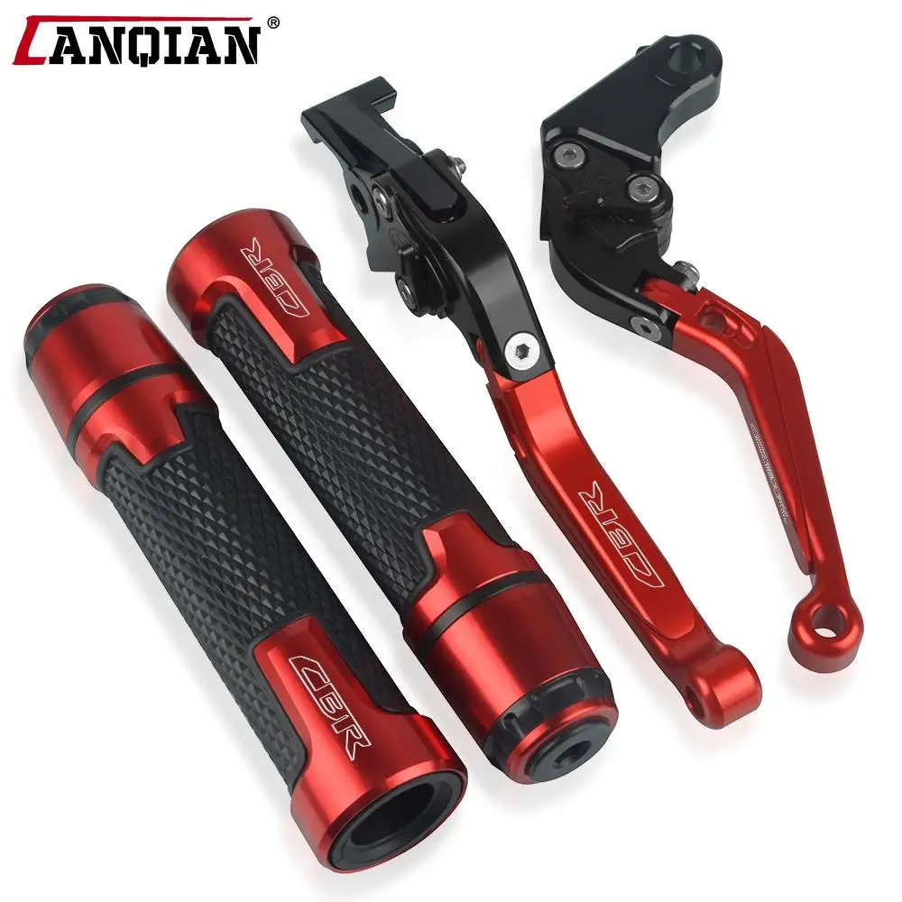 CBR954RR CBR Honda For 954RR 954 RR 2002-2003 Motorcycle Accessories CNC Aluminum Brake Clutch Levers Handlebar Hand Grips ends smile