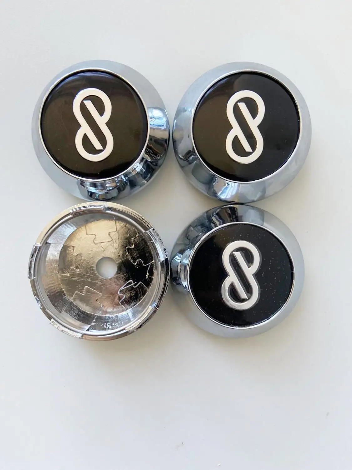 65MM Car Wheel 4PCS/Lot Center Hub Caps for ENKEI Emblem chrome smile