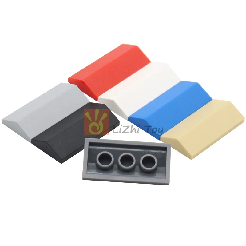 50pcs MOC Bricks Slope 33 2x4 Double Assembles Building Blocks Roof Top Compatible with 3299 Technical Children's Toys
