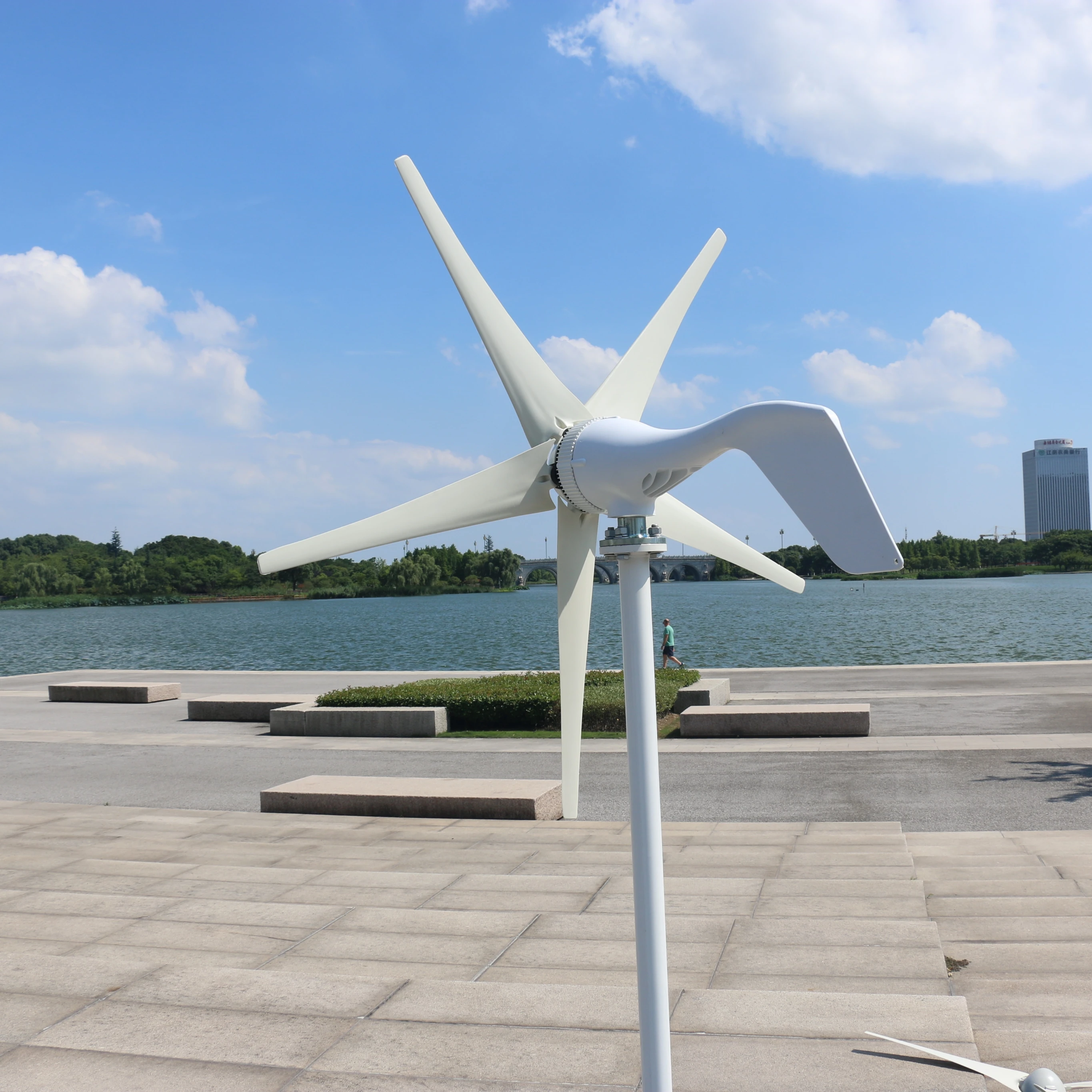 Alternative 400W Horizontal Wind Turbine Generator New Energy 12V 24V Windmill With MPPT/PWM Charge Controller