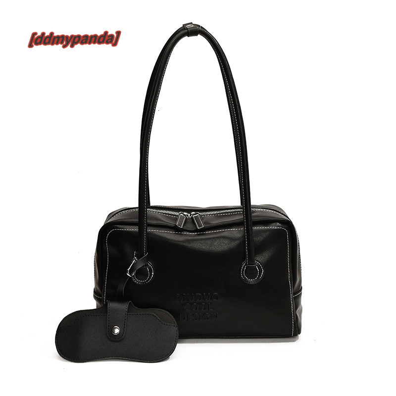 Bowling women's fashionable, niche, charming armpit bag, large capacity, minimalist, high-end baguette bag #33 ddmypanda