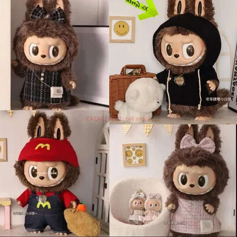 Zimomo Enamel Doll Large 58cm Labubu Celebrity Style Set Rich Miss Clothing Birthday Gifts 2047