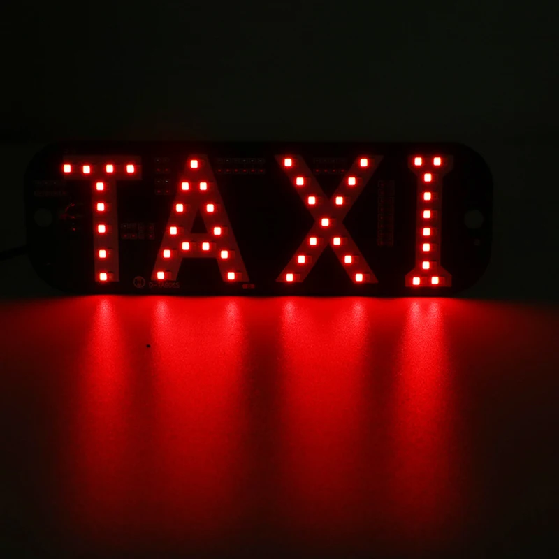 12V LED Car Taxi Cab Indicator Energy Saving Long Life Lamp Windscreen Sign Windshield Light Lamp USB Cable with On/Off Switch