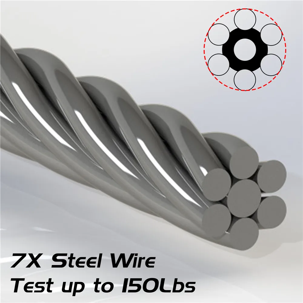 50Cm Fishing 20Pcs 150Lb Leaders ddmysmile Saltwater Big Game Steel Fishing Wire Leader Line With Swivels For Fishing Tackle Accessories Smile