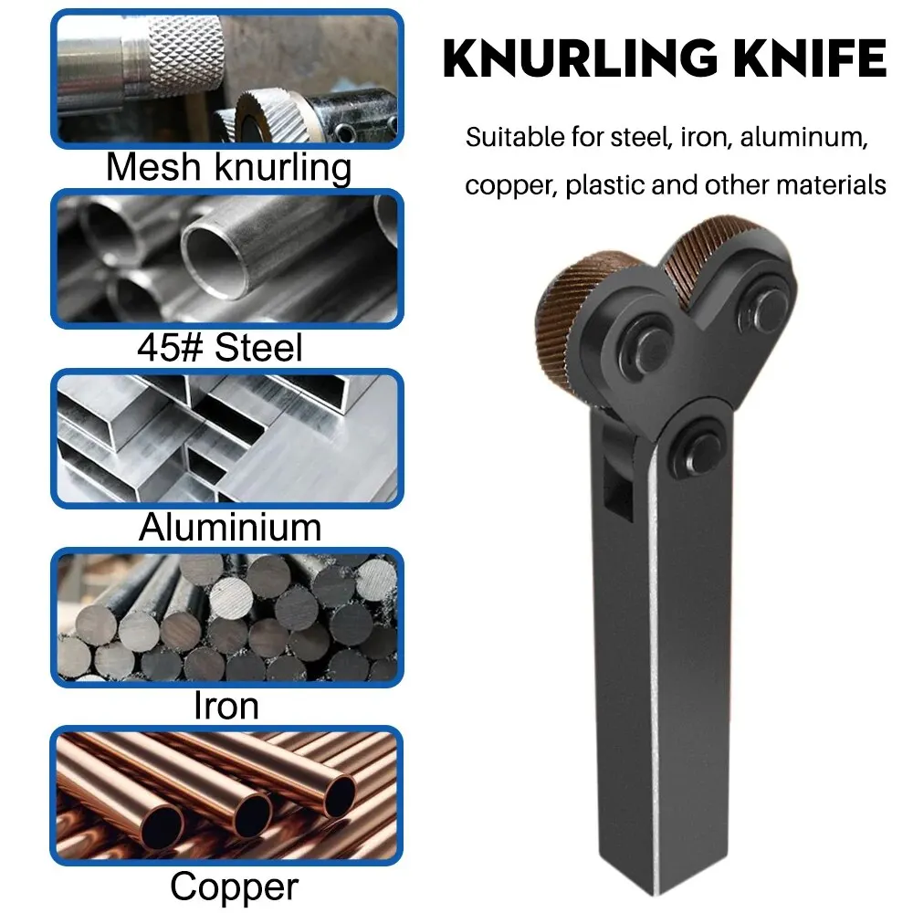 new XCAN Dual Wheel Knurling Tool Kit 7pcs Pitch 0.5mm 1mm 2mm Lathe Cutter 2025 Wheel Knurling Tool Set