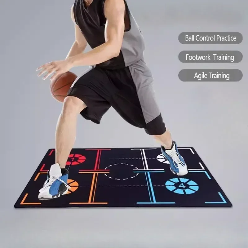 Basketball new Footwork Training Mat Ball Control Practice Rubber Anti-slip 2025 Sound-absorbing Floor Rug Basketball Assistant Accessor