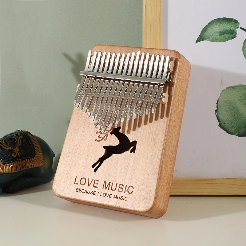 17 Keys Thumb Piano High Quality Handguard Wood Mahogany Mbira Body Musical Instruments Kalimba Piano Creative Music Box