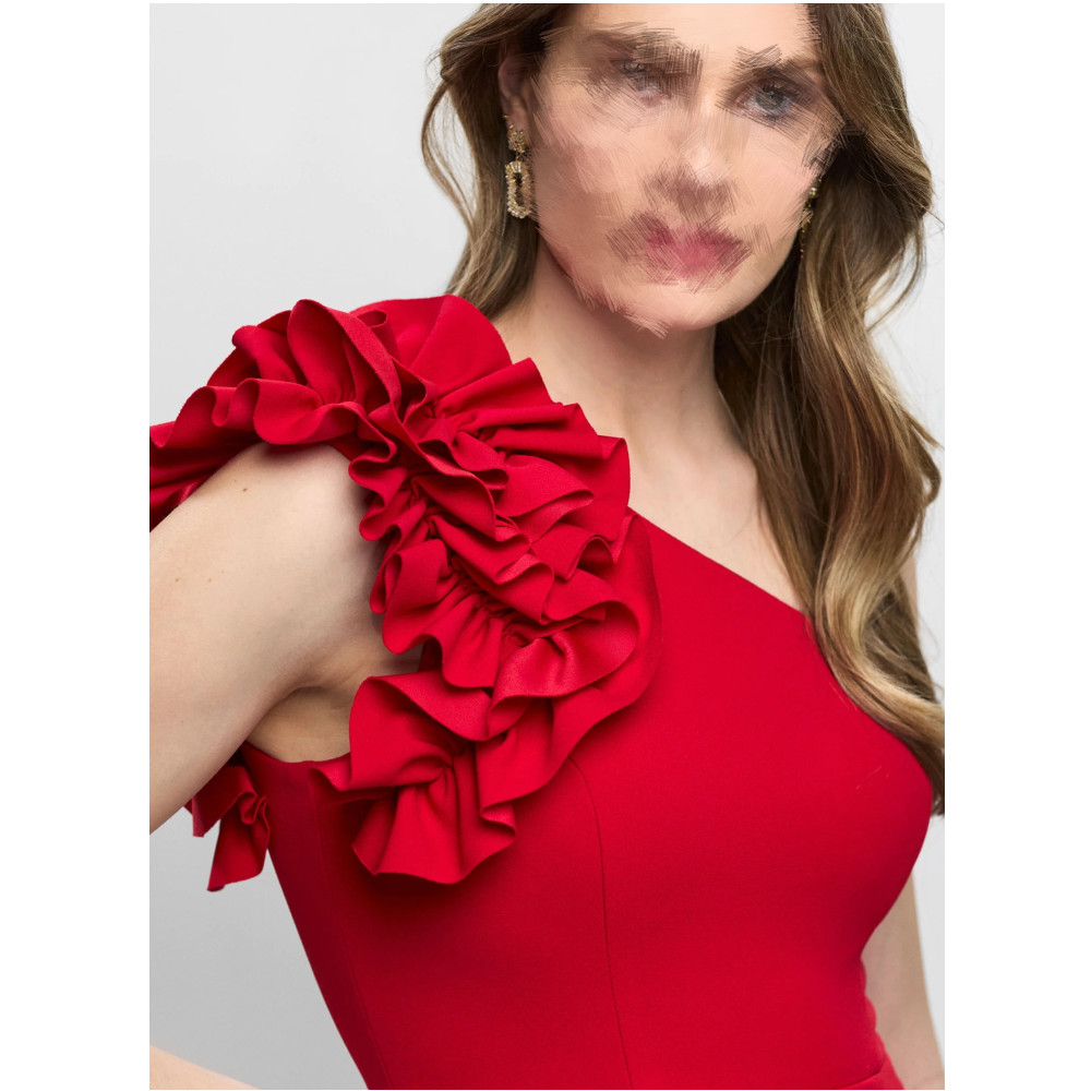 Elegant Party Evening One Shoulder Sexy Red Long Dresses For Formal Ocns 2024 Sleeveless Mermaid Prom Tail Gown Vestidos 6660305