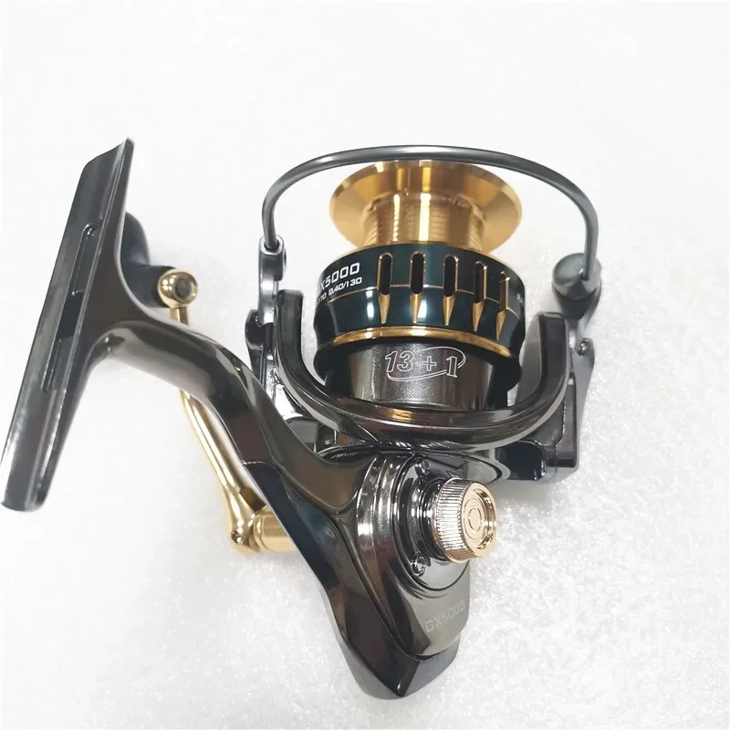 Reel Okuma Baoxiong Rotary G Resistance 13+1 Ball Bearing Sea Fishing Spinning Wheel Type Metal Wire Cup Sub Fish Wire Wheel smile 13+1