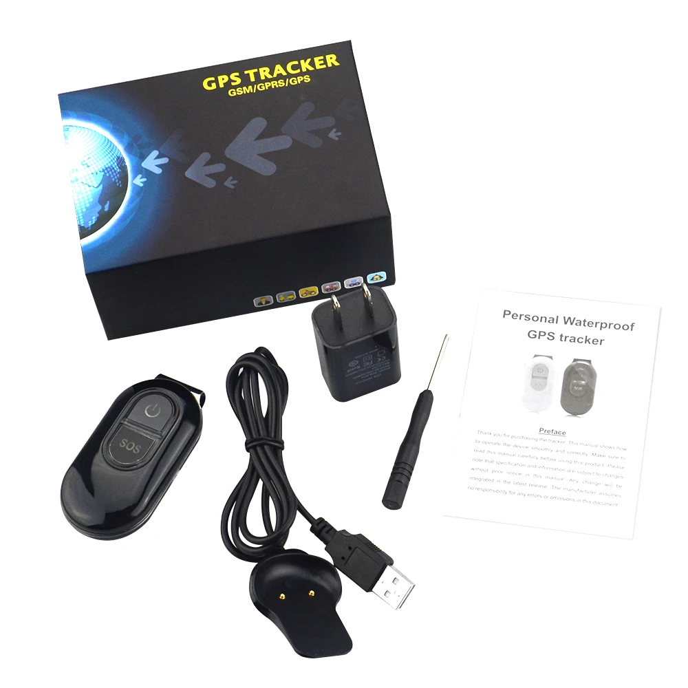 gps waterproof mini tracker for pet and personal long standy LK106 TK106 sim card tracker pet smile