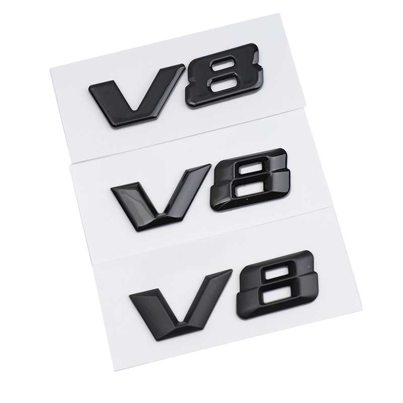 3D ABS Chrome Letters Car Fender Badge Sticker V12 V8 Emblem For Mercedes Maybach S600 W222 S500 W140 CL600 M275 CLS63