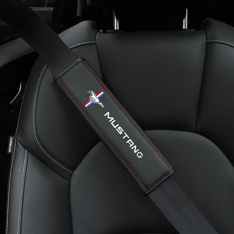 Auto Seat Belt Cover Car Styling Case For Ford Mustang 2015-2019 Interior Accessories