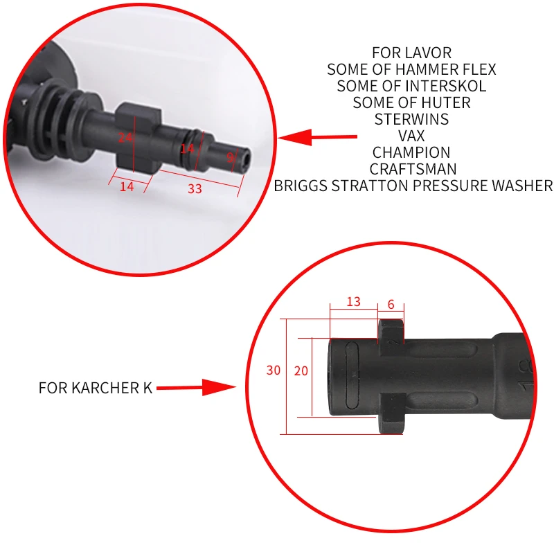 Accessories Brush Wash Car For High Pressure Washer Cleaning Vehicle Body Hub Brush For Karcher Lavor Car Detailing smile