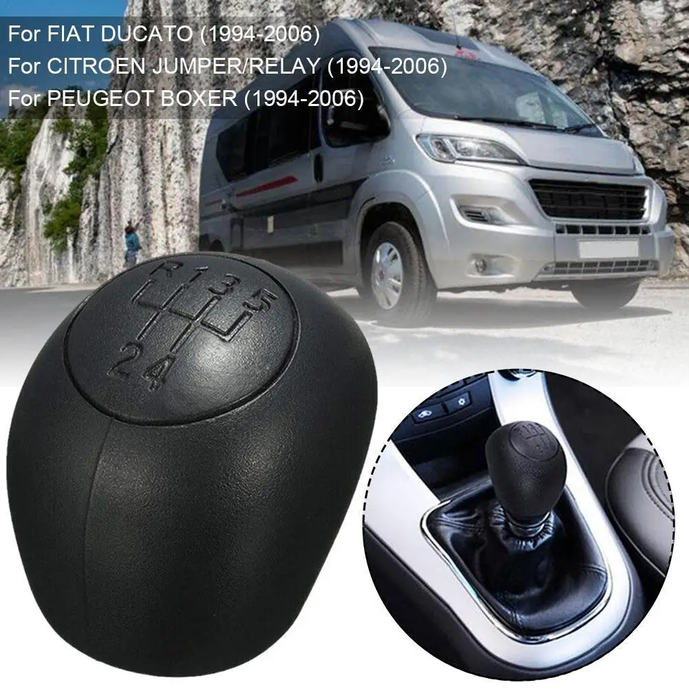 Shift 5 Speed Gear Knob For FIAT Ducato Relay Jumper Boxer ddmysmile 1994-2006 Smile