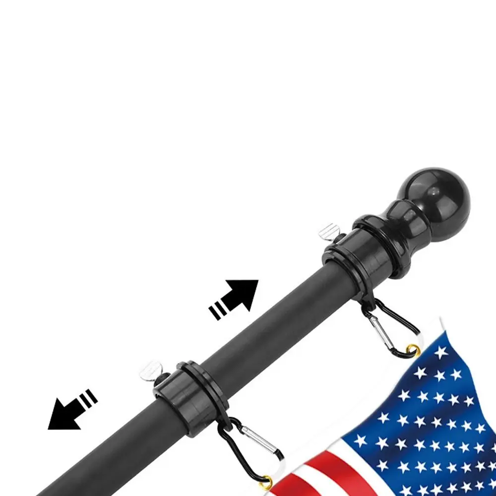 6ft Collapsible Flagpole Base Adjustable Wall Bracket Base Banner Rack Flag Pole Holder Flagpole Telescopic Flag Pole