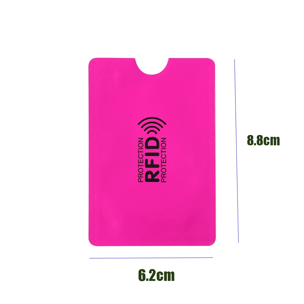 5Pcs Safety Bank Aluminium Anti-theft Sleeve Wallet Protect Case Cover RFID Blocking Card Holder