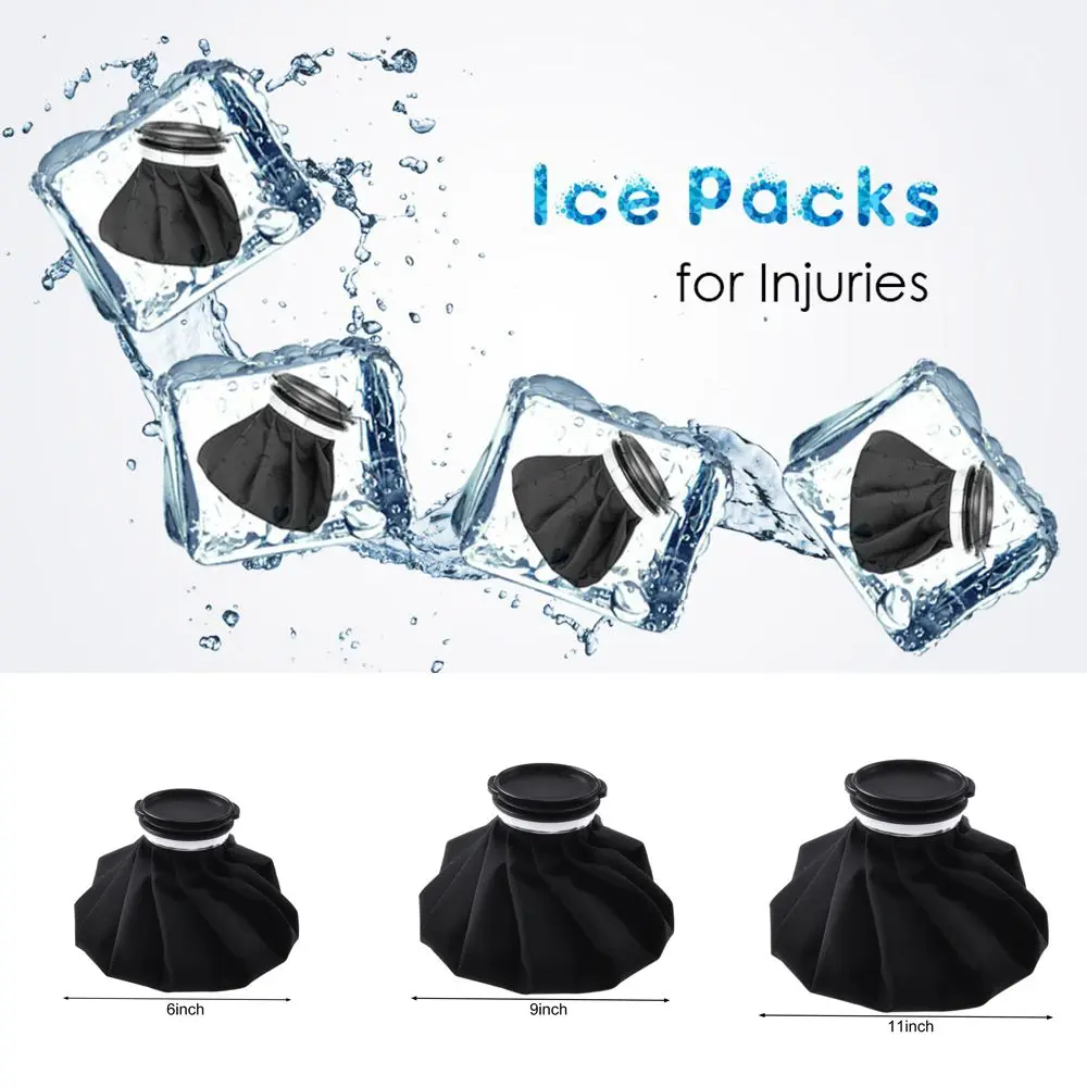 Sizes Various Ice Reusable Pack for Knee Head Leg Breathable Material Cooler Bag Pain Relief Injury Care Hot & Cold Therapy & smile & &