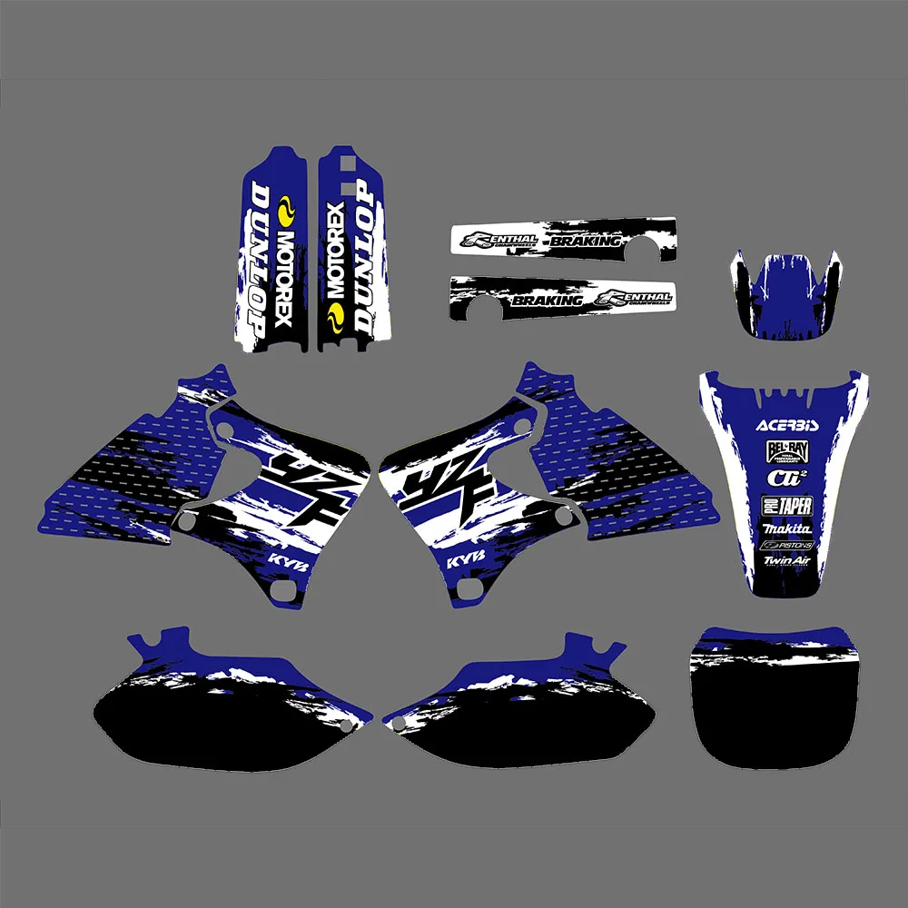 YZ400F For Yamaha YZ250F YZ426F 1999-2002 Full Fairing Graphics Background Decal Sticker Kit YZF 250 400 426 F YZ 250F 400F 426F smile
