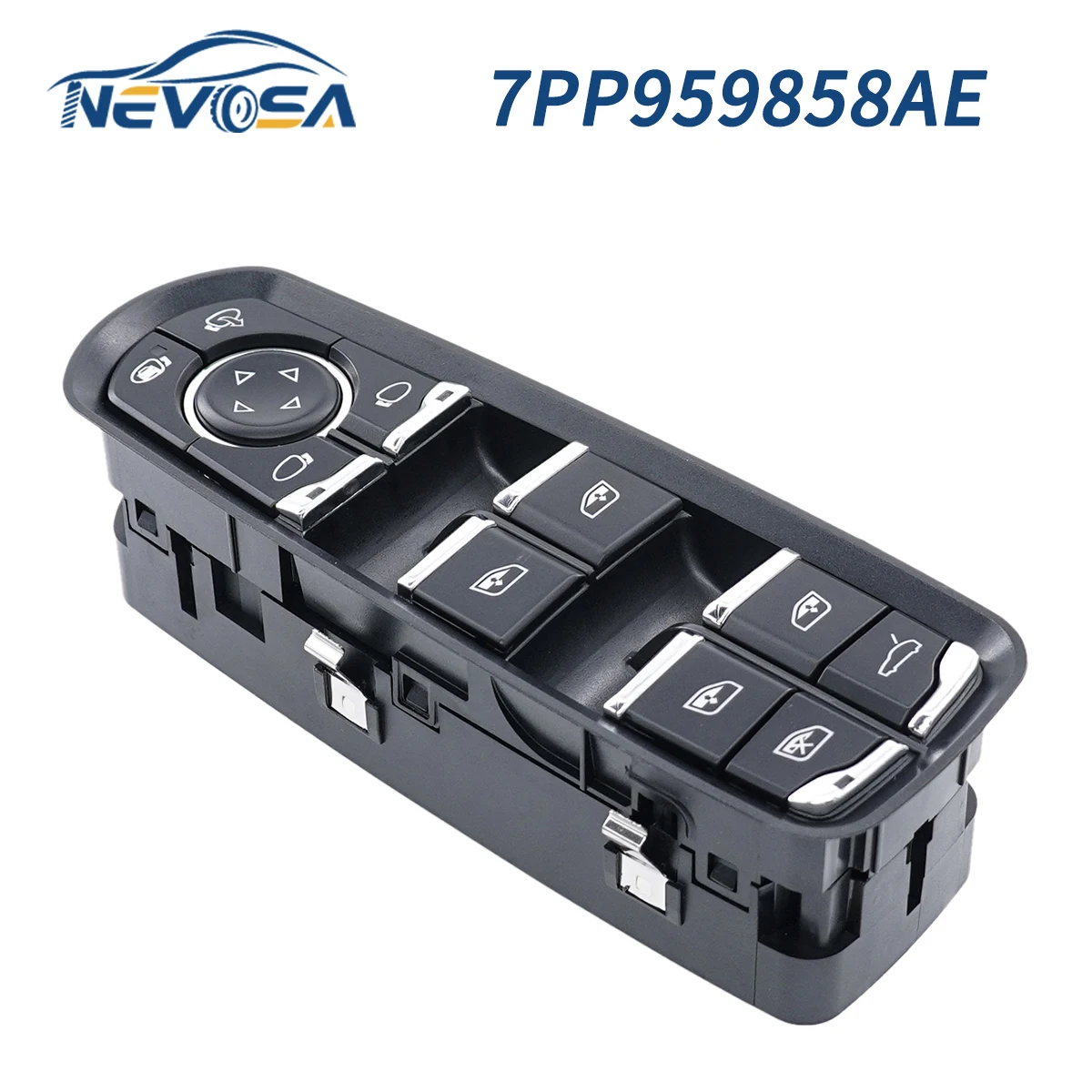 NEVOSA 7PP959858AE White Lgiht Electric Master Window Control Switch For Porsche Panamera Cayenne Macan 2011-2015 7PP959858AEDML