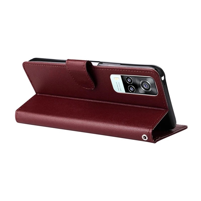 Flip Wallet Frosted Magnetic Leather Case For VIVO S12 V23 Y95 Y91c Y76s Y53 Y50 Y33s Y21s Y20s Y20i Y17 Y15a Y12s Y11 Y10 Y3 smile