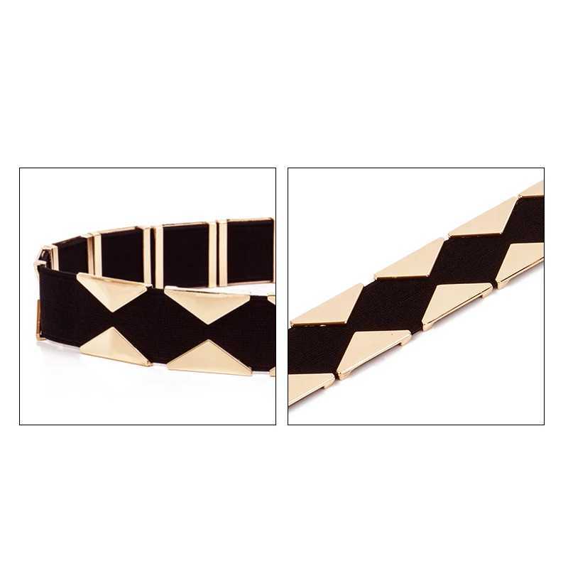 Fashion Gite stretch fabric metal Fem straps fashion designer brands luxury jeans and ski straps X241109