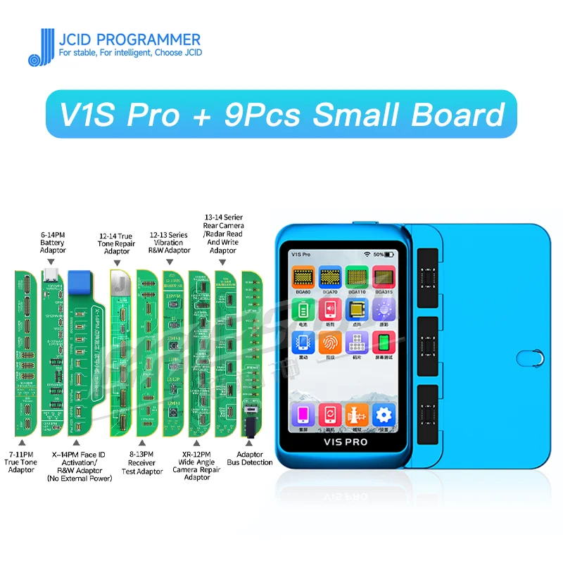 JCID JC Newest V1SE Programmer For iPhone 12 13PM Battery Flex Face ID LCD TrueTone Fingerprint SN Reader Touch Shock Repair
